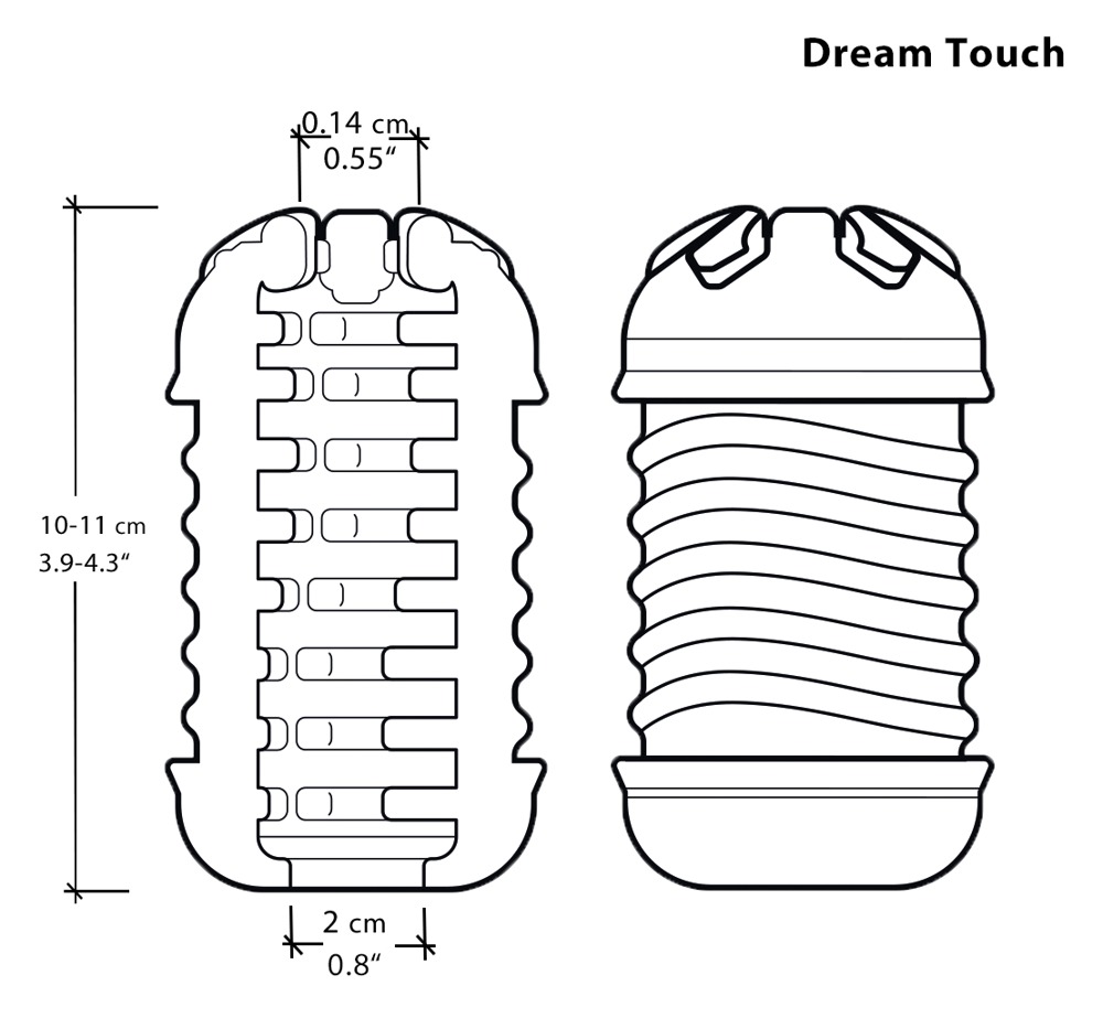 The Handy Dream Sleeve Touch Manșon de Schimb cu Textură Striată - imagine 5