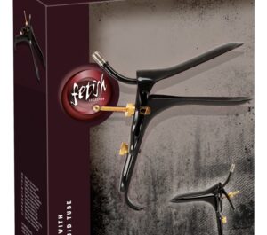 Speculum Vaginal și Anal din Metal cu Tub pentru Aer și Lichide
