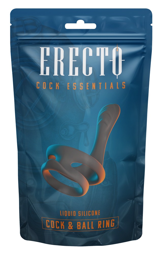 Erecto Cock & Ball Inel pentru Penis și Testicule cu Stimulator Perineal