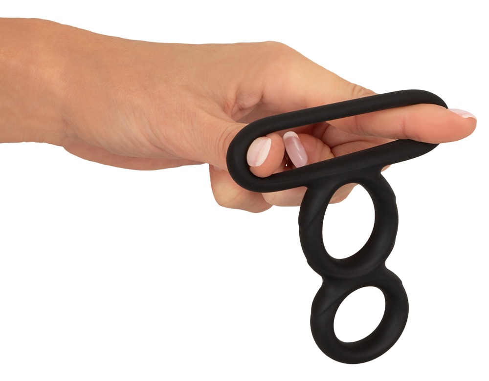 Erecto Triple Cock Ring Inel Triplu pentru Penis și Testicule - imagine 5