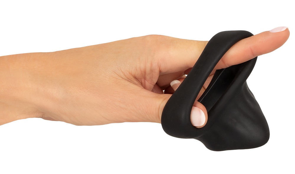 Erecto Inel pentru Penis cu Ball Stretcher din Silicon Flexibil - imagine 6