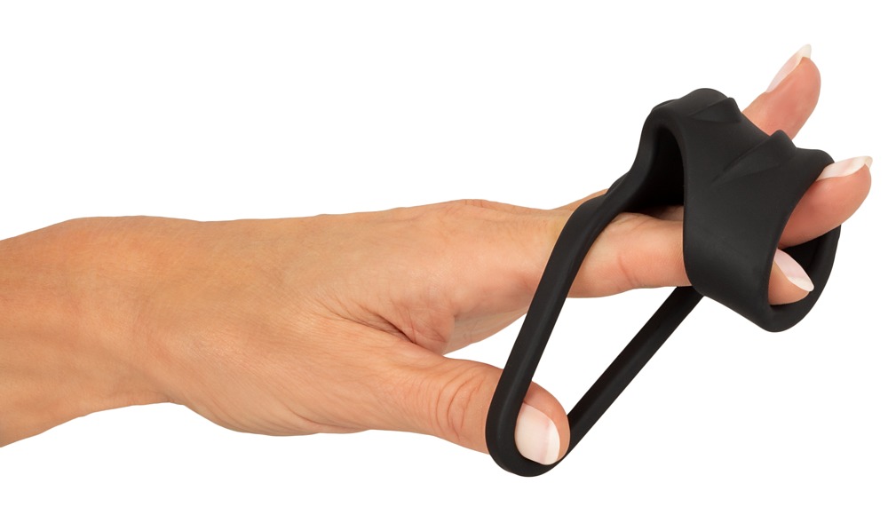 Erecto Cock Manșon pentru Penis cu Inel pentru Testicule din Silicon - imagine 7