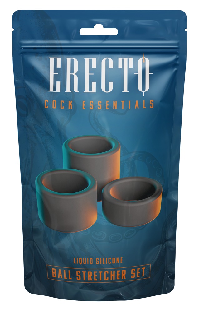 Erecto Ball Stretcher Set 3 Inele pentru Întinderea Testiculelor