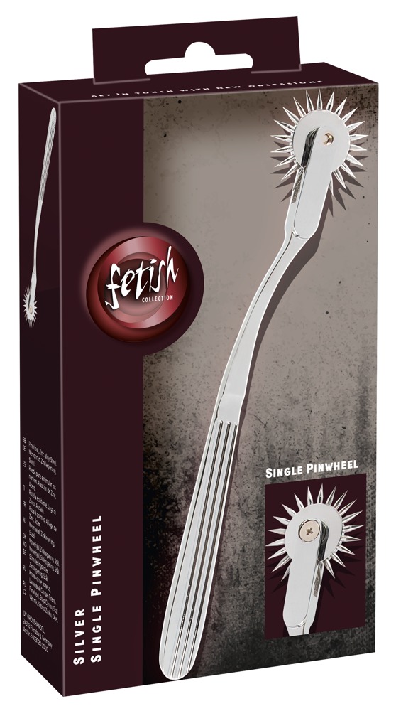 Fetish Collection Single Pinwheel Argintiu cu Țepi din Oțel