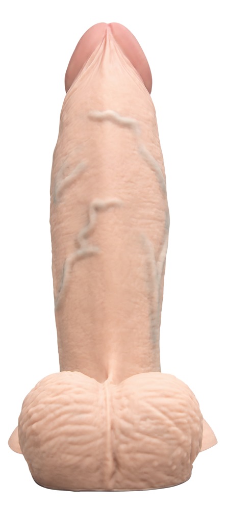 b-Vibe Slipskin 7 Girthy Crea Dildo Realist 17.8 cm cu Ventuză - imagine 4