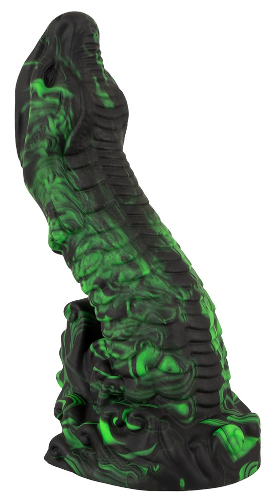 Beasty Cocks Lizard Peak Dildo cu Ventuză din Silicon Lichid 22 cm - imagine 5