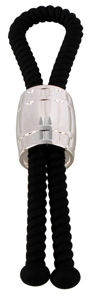 Rebel Heavy Rope Cock Strap Curea Reglabilă din Silicon cu Greutate - imagine 3