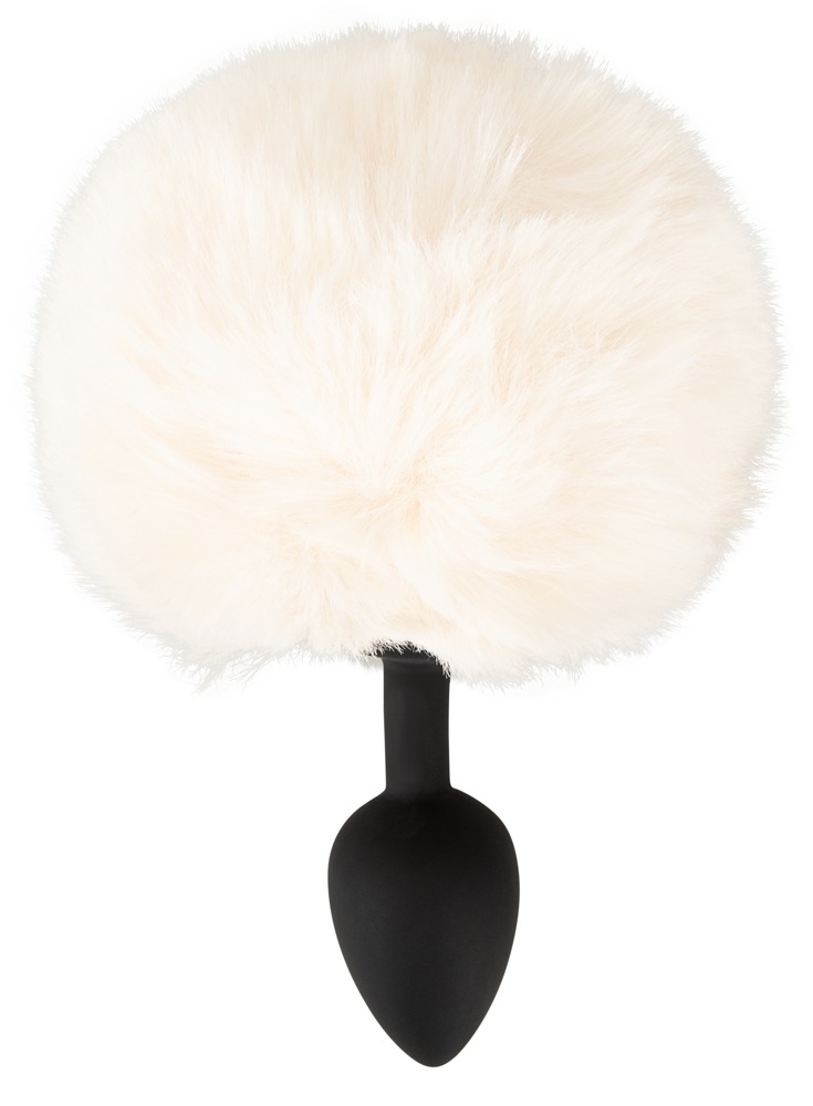 Fluffy Tail Alb S You2Toys Dop Anal din Silicon cu Coadă Pufoasă - imagine 3