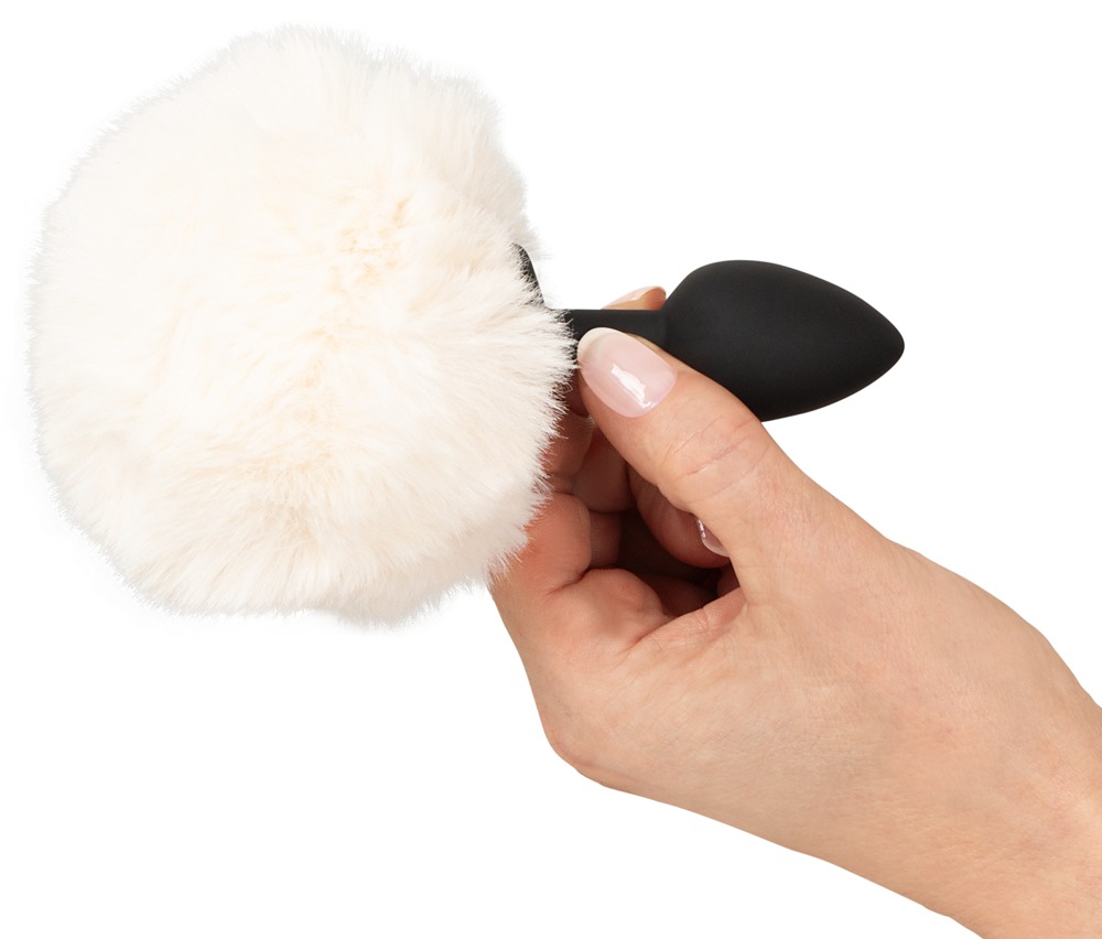 Fluffy Tail Alb S You2Toys Dop Anal din Silicon cu Coadă Pufoasă - imagine 8