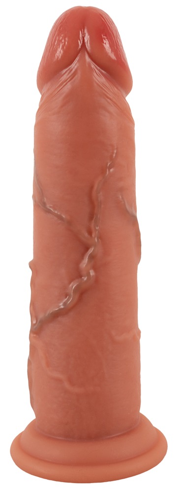 Realistixxx Moveable Skin Dildo Realist din Silicon Dual Density cu Ventuză - imagine 4