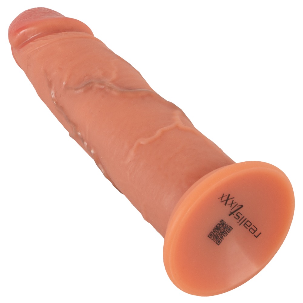 Realistixxx Moveable Skin Dildo Realist din Silicon Dual Density cu Ventuză - imagine 5