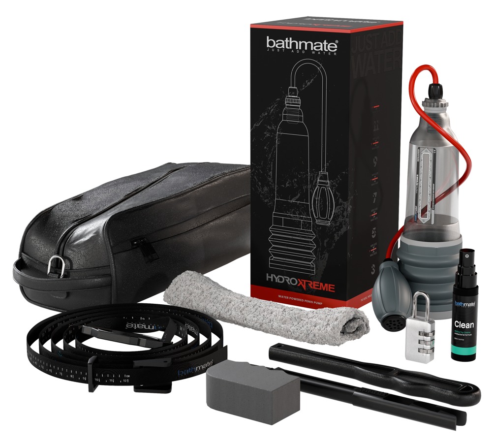 Bathmate HydroXtreme8 Pompă Peniană cu Apă Transparentă și Pompă Manuală - imagine 3