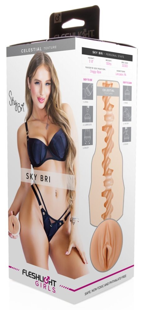Fleshlight Sky Bri Celestial Masturbator Real Feel SuperSkin, 25 cm