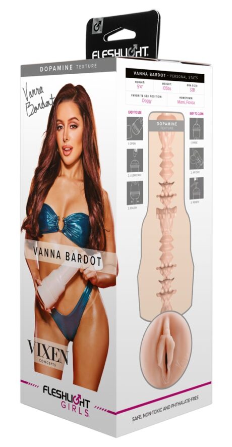 Fleshlight Vanna Bardot Dopamine Masturbator Realist pentru Bărbați, 25 cm