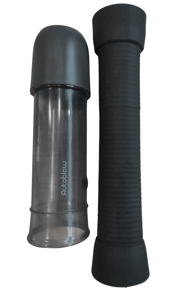 VacuGlide Large Stroking Tube Tub de Stimulare cu Manșon și Capac