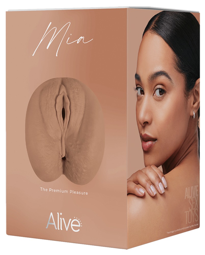 Alive Mia XL Super Masturbator 2 în 1 cu Texturi Interioare Realiste