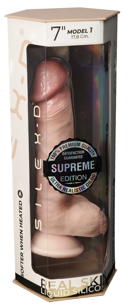 Dildo Realist Premium cu Ventuză și Nucleu Flexibil 17,8 cm Nuanța Pielii