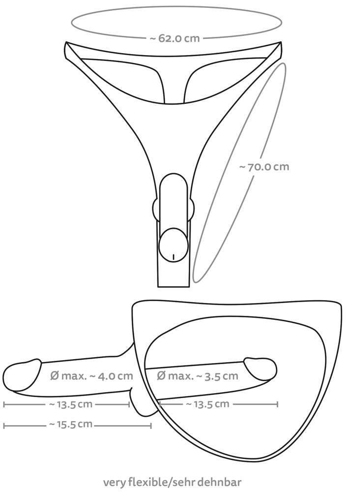 You2Toys Double Penis Tanga cu Dildo Intern și Extern din Silicon - imagine 7