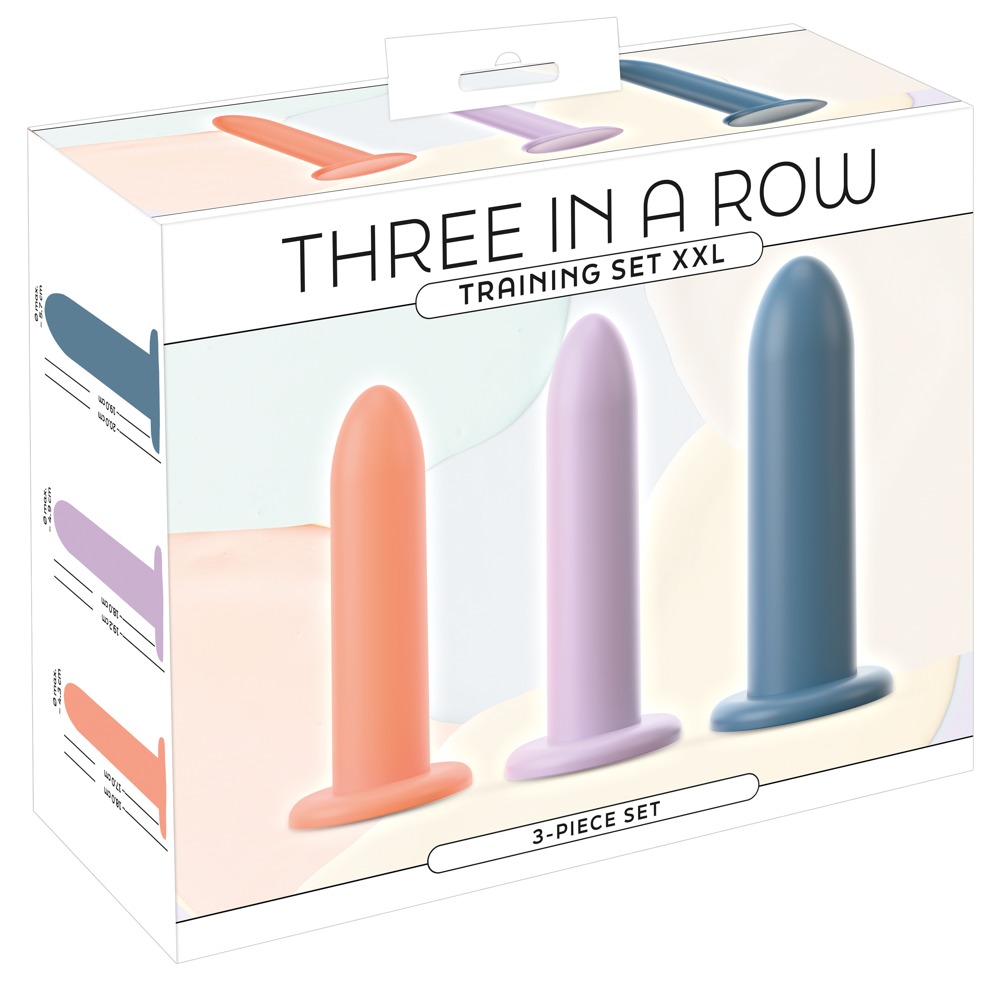 Three In A Row Training Set Set 3 Dildo-uri din Silicon cu Ventuză