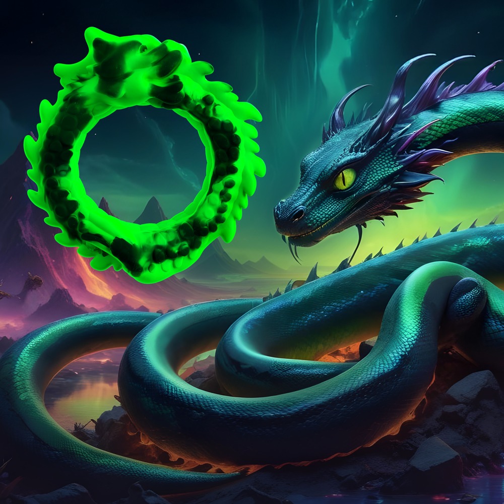 Beasty Cocks Dragon Loop Inel pentru Penis din Silicon cu Solzi de Dragon - imagine 8