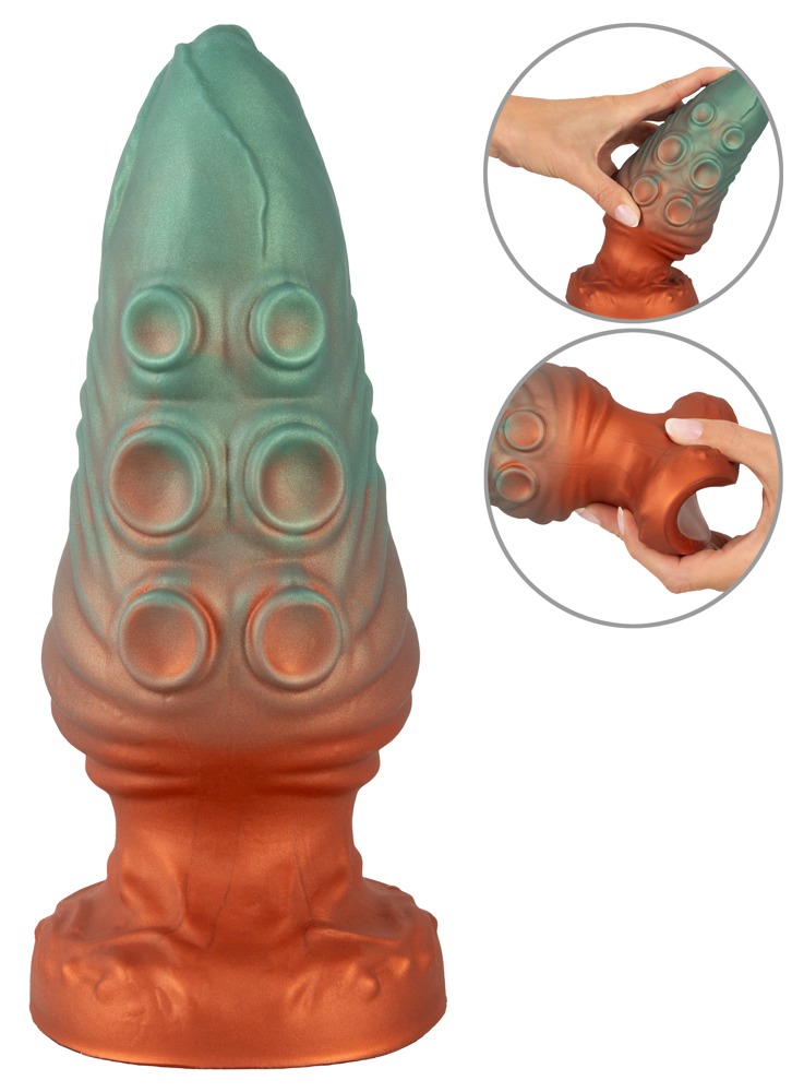 Beasty Cocks Atlantis Anal Dop Anal cu Ventuză și Design Reptilian 21 cm - imagine 2