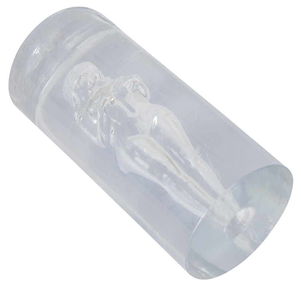 Female Shaped Tunnel STROKER Masturbator Transparent din TPE 14.2 cm - imagine 7