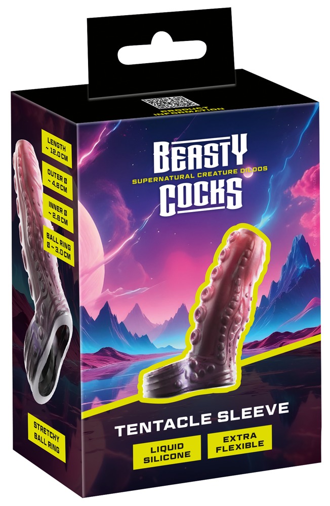 Beasty Cocks Tentacle Manșon din Silicon cu Inel
