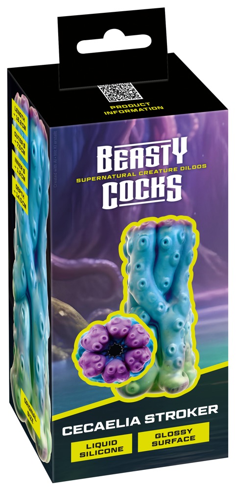 Beasty Cocks Cecaelia Masturbator Tip Manșon din Silicon 16.2 cm