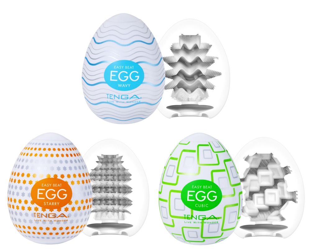 Tenga Egg Standard x3 Set Masturbatoare de Unică Folosință cu 3 Texturi - imagine 3