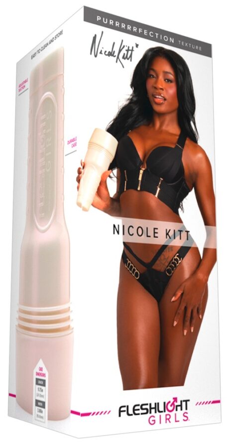 Fleshlight Nicole Kitt Purrrrrfection Masturbator Real Feel SuperSkin, 25 cm