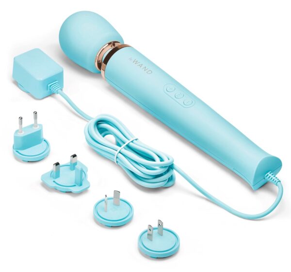 Masajer Wand cu Alimentare la Priză Le Wand Powerful Albastru - imagine 5
