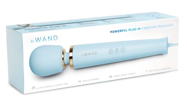 Masajer Wand cu Alimentare la Priză Le Wand Powerful Albastru