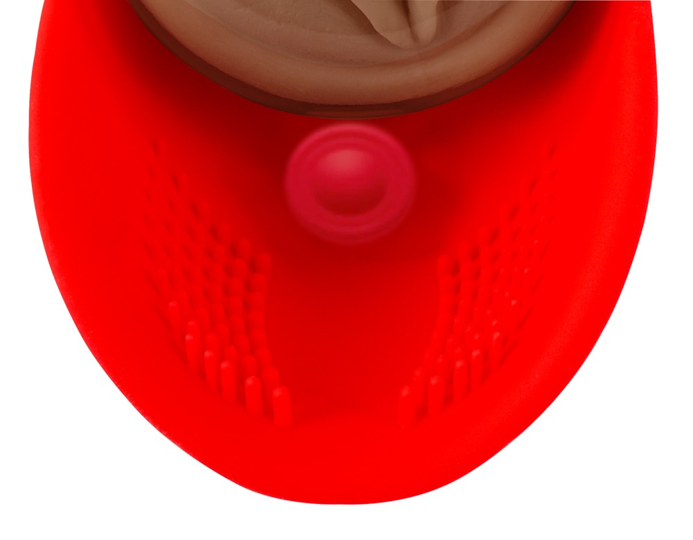 PDX Elite Fuck-O-Matic 2 Masturbator cu Aspirație Vibrații și Stimulator Testicular - imagine 8