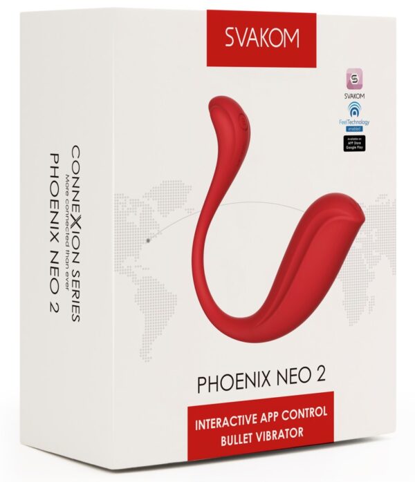 SVAKOM Phoenix Neo 2 Vibrator Bullet cu Vibrații și Control prin Aplicație