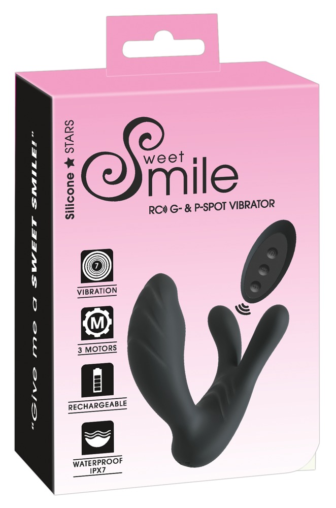 Sweet Smile RC G & P-Spot Vibrator cu 3 Motoare și Telecomandă