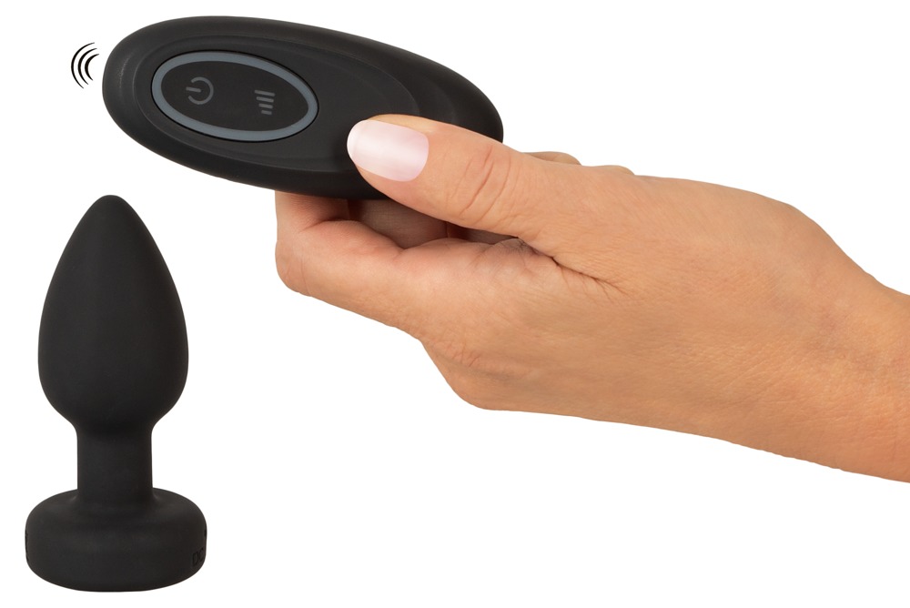 ANOS RC Flashing Dop Anal Vibrator cu LED și Telecomandă - imagine 8