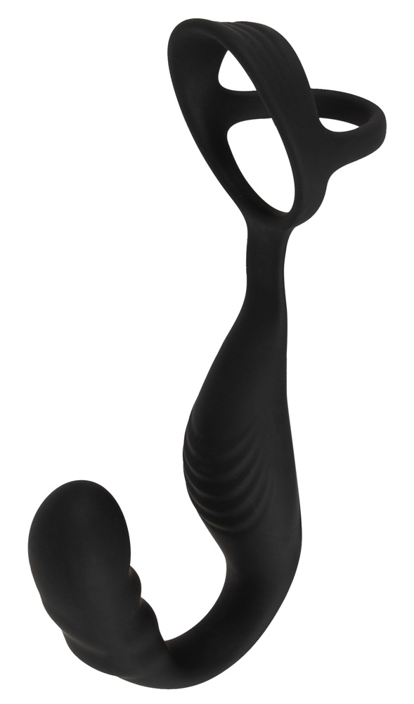 Inel pentru Penis Rebel cu Plug de Prostată RC – 2 Motoare, Telecomandă și Vibrații - imagine 3