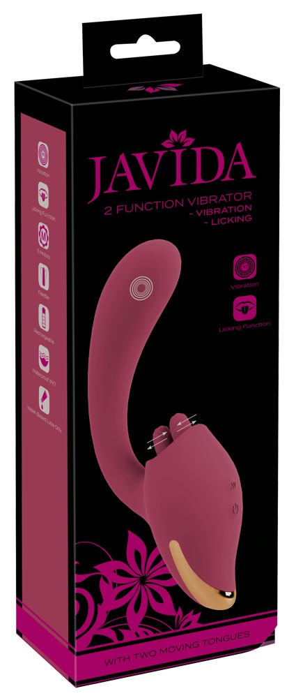 Javida 2 Funcții Vibrator & Licking – Stimulare Duală, Reîncărcabil și Impermeabil