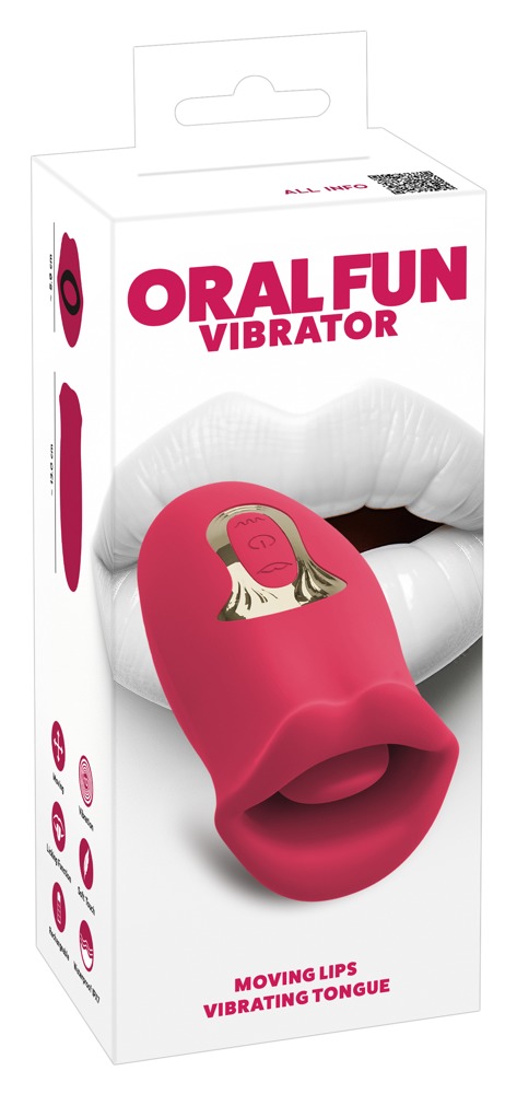Vibrator Oral Fun Moving Lips You2Toys – Buze Mobile și Limbă Vibratoare