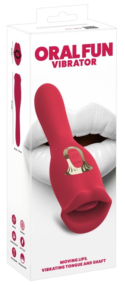 Vibrator Oral Fun Moving Lips L You2Toys – Buze Mobile, Limbă Vibratoare și Tijă Flexibilă