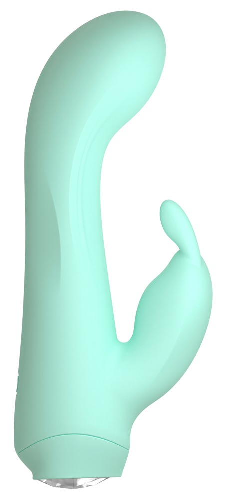 Cuties Mini Vibrator Rabbit Verde Gen. 4 – Stimulare Duală, Flexibil și Reîncărcabil - imagine 2