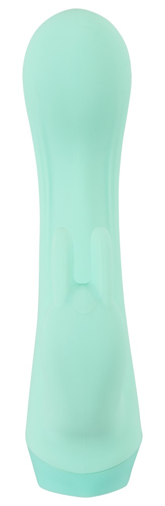 Cuties Mini Vibrator Rabbit Verde Gen. 4 – Stimulare Duală, Flexibil și Reîncărcabil - imagine 3