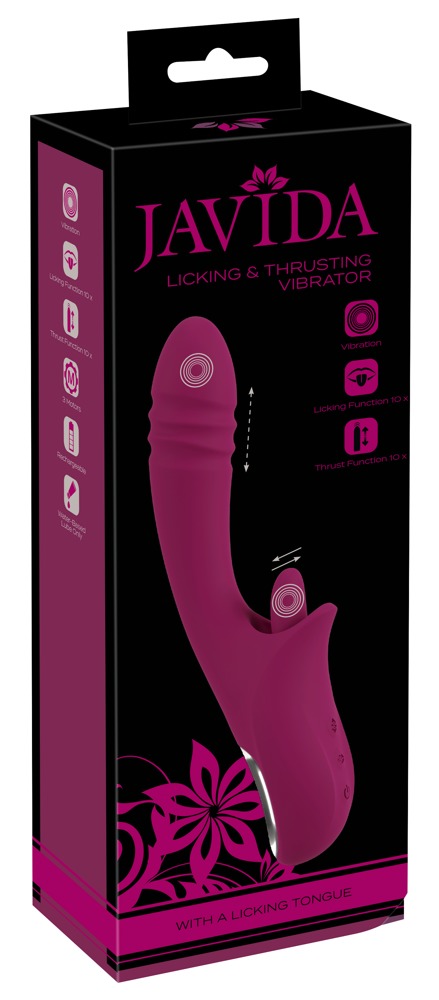 Vibrator Javida Licking & Thrusting – Stimulare Duală, Reîncărcabil