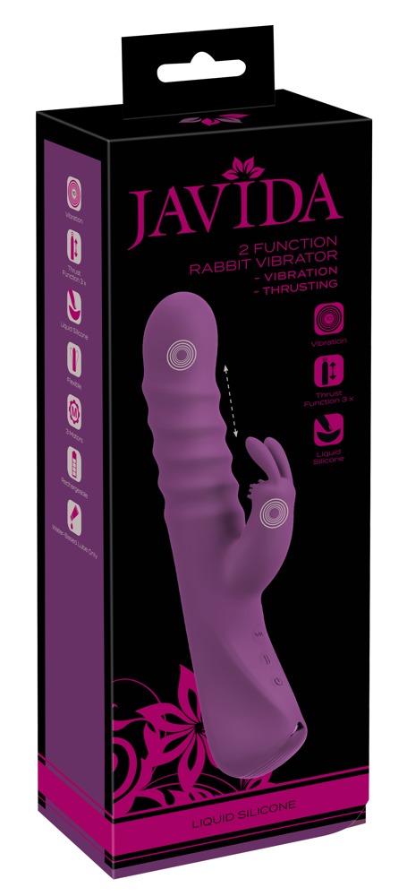 Vibrator Rabbit cu Penetrare și Vibrații Javida – Stimulare Duală, Reîncărcabil