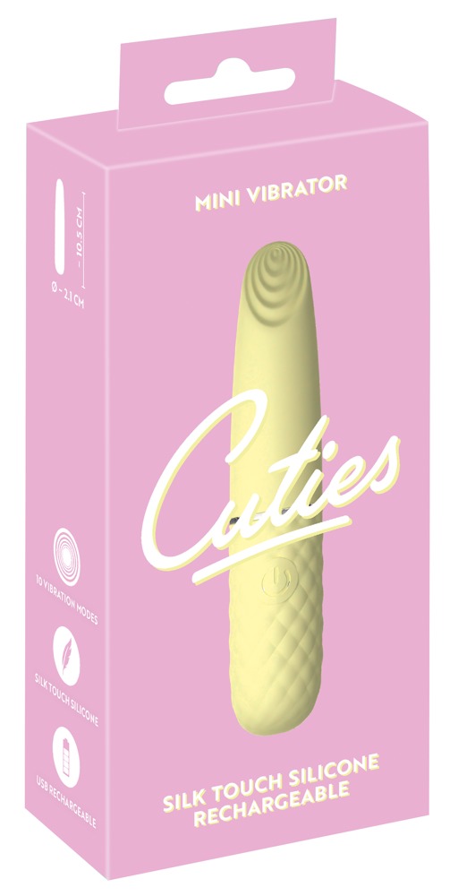 Cuties Mini Vibe Galben Gen. 5 – Mini Vibrator Compact și Reîncărcabil