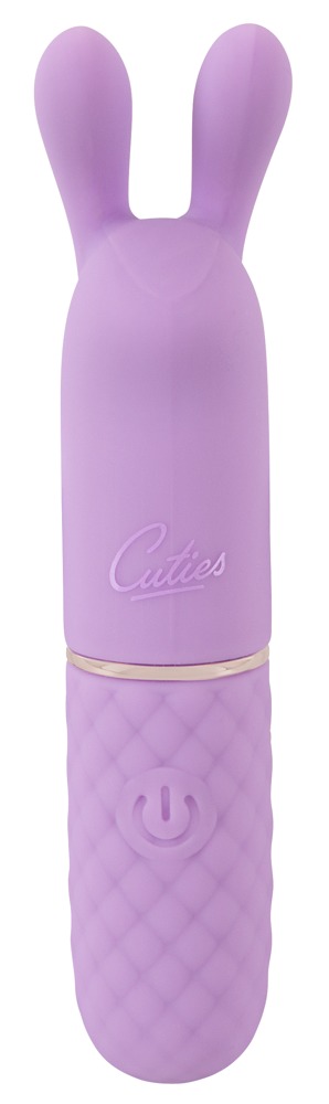 Cuties Rabbit Vibe Mov Gen. 5 – Mini Vibrator cu Urechi Flexibile - imagine 3