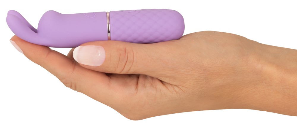Cuties Rabbit Vibe Mov Gen. 5 – Mini Vibrator cu Urechi Flexibile - imagine 6