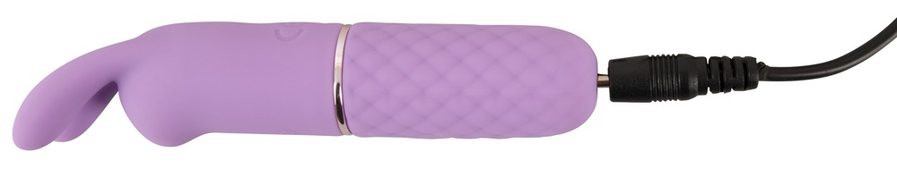 Cuties Rabbit Vibe Mov Gen. 5 – Mini Vibrator cu Urechi Flexibile - imagine 8