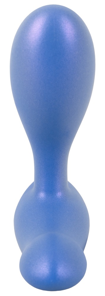 Sweet Smile Flexible Butt Plug Vibrator cu 2 Motoare pentru Prostată și Perineu, Metallic - imagine 3