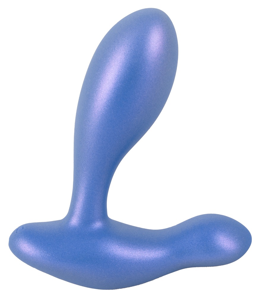 Sweet Smile Flexible Butt Plug Vibrator cu 2 Motoare pentru Prostată și Perineu, Metallic - imagine 4
